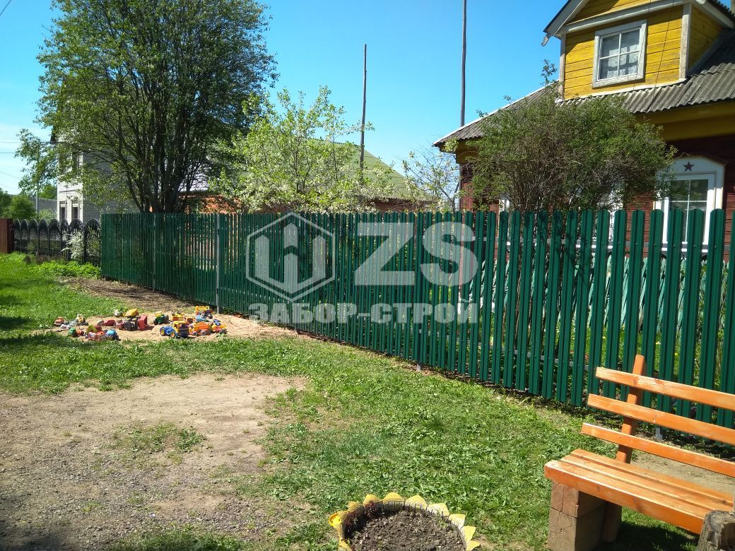 Забор из евроштакетника 120 метра